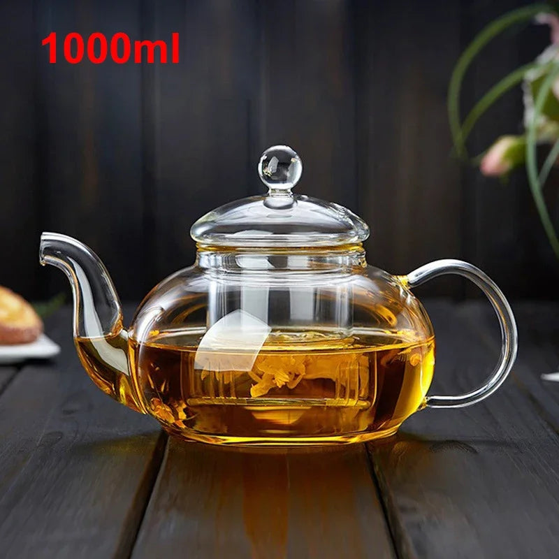 Harmony Heat-resistant Glass Tea Pot (400ml/1000ml)